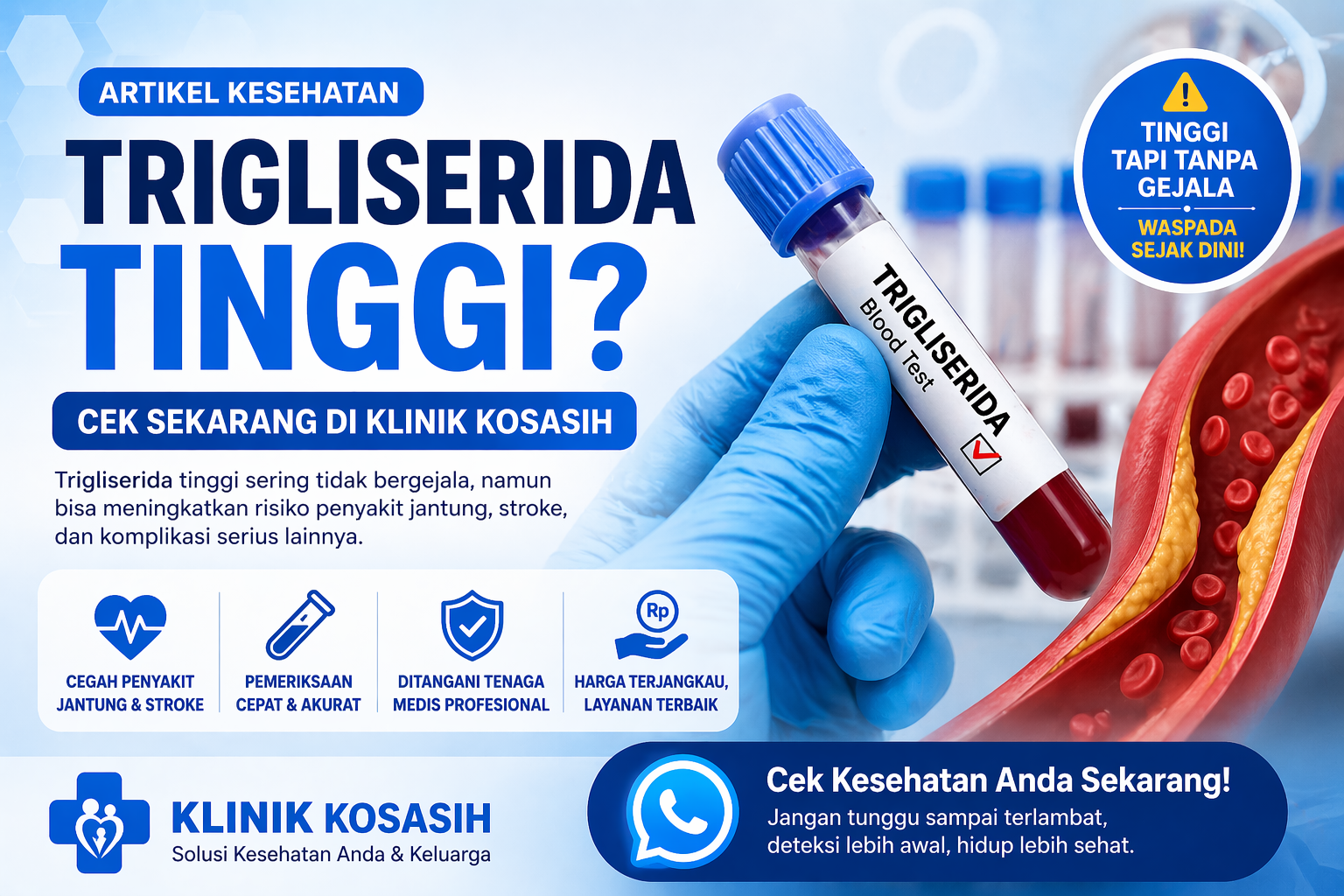 Waspada Trigliserida Tinggi! Cek Cepat & Akurat di Klinik Kosasih Lampung