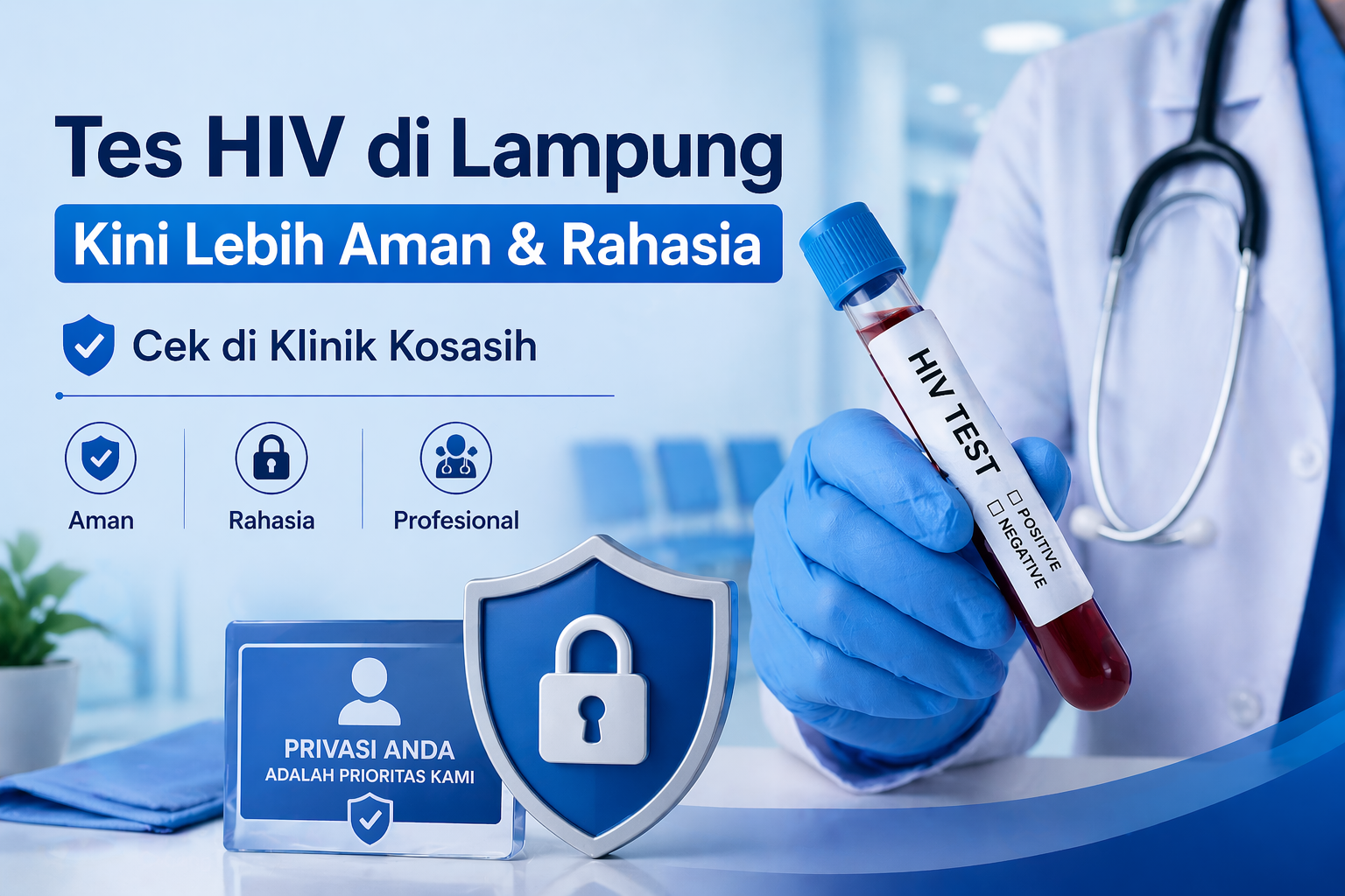 Tes HIV di Lampung Kini Lebih Aman & Rahasia, Cek di Klinik Kosasih