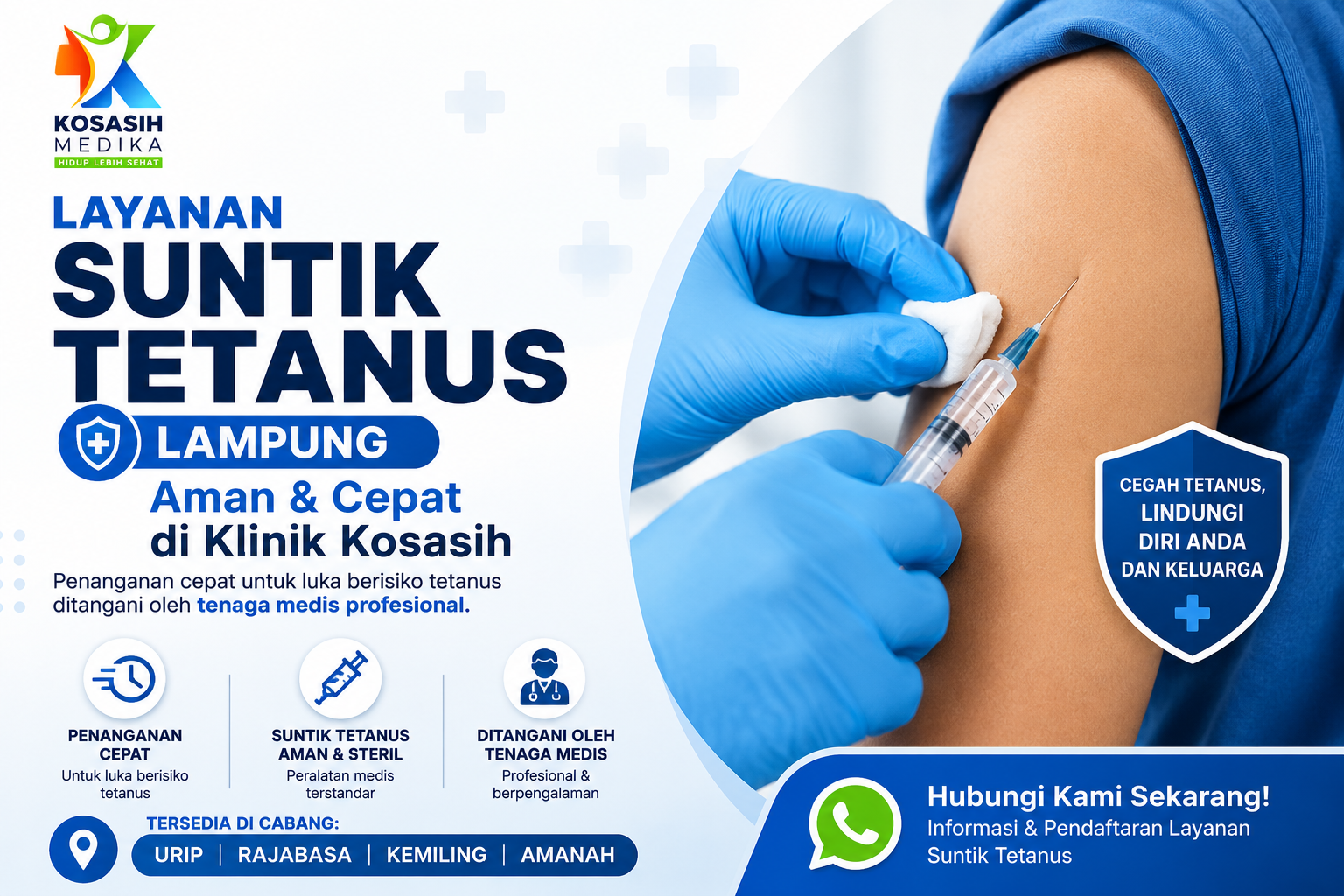 Layanan Suntik Tetanus Lampung – Aman & Cepat di Klinik Kosasih