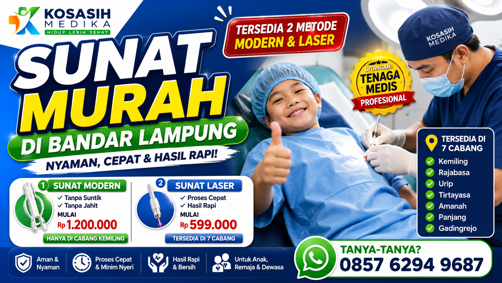 Sunat Murah di Bandar Lampung | Sunat Modern & Laser di Kosasih Medika