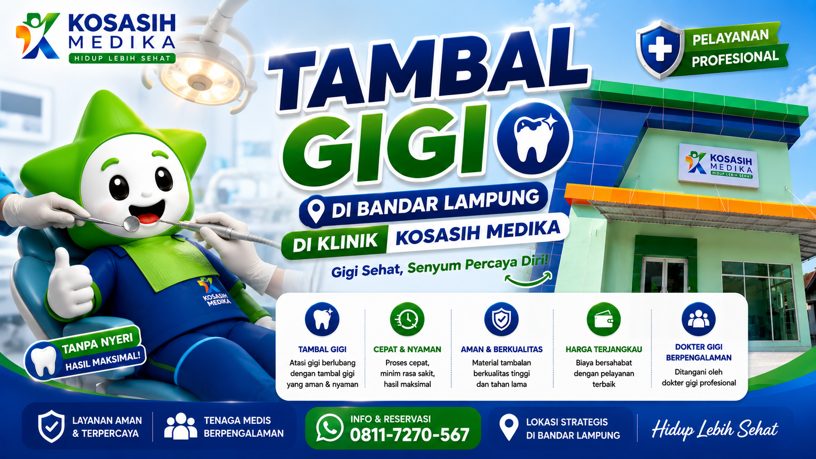 Tambal Gigi di Bandar Lampung — Rapi, Estetis & Terjangkau