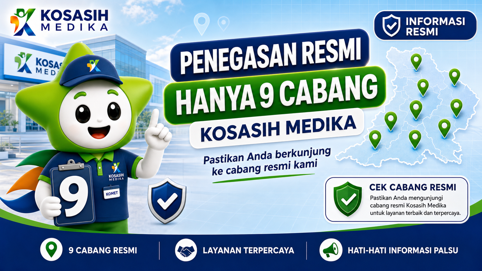 Penegasan Resmi: Kosasih Medika Hanya Memiliki 9 Cabang