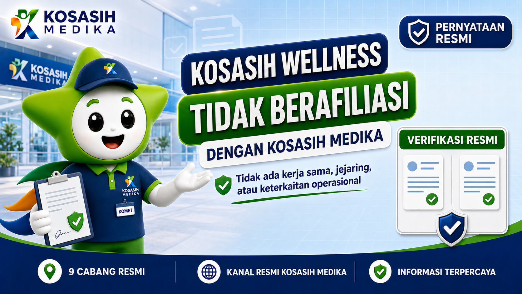 Kosasih Medika Tidak Terafiliasi Dengan Kosasih Wellness