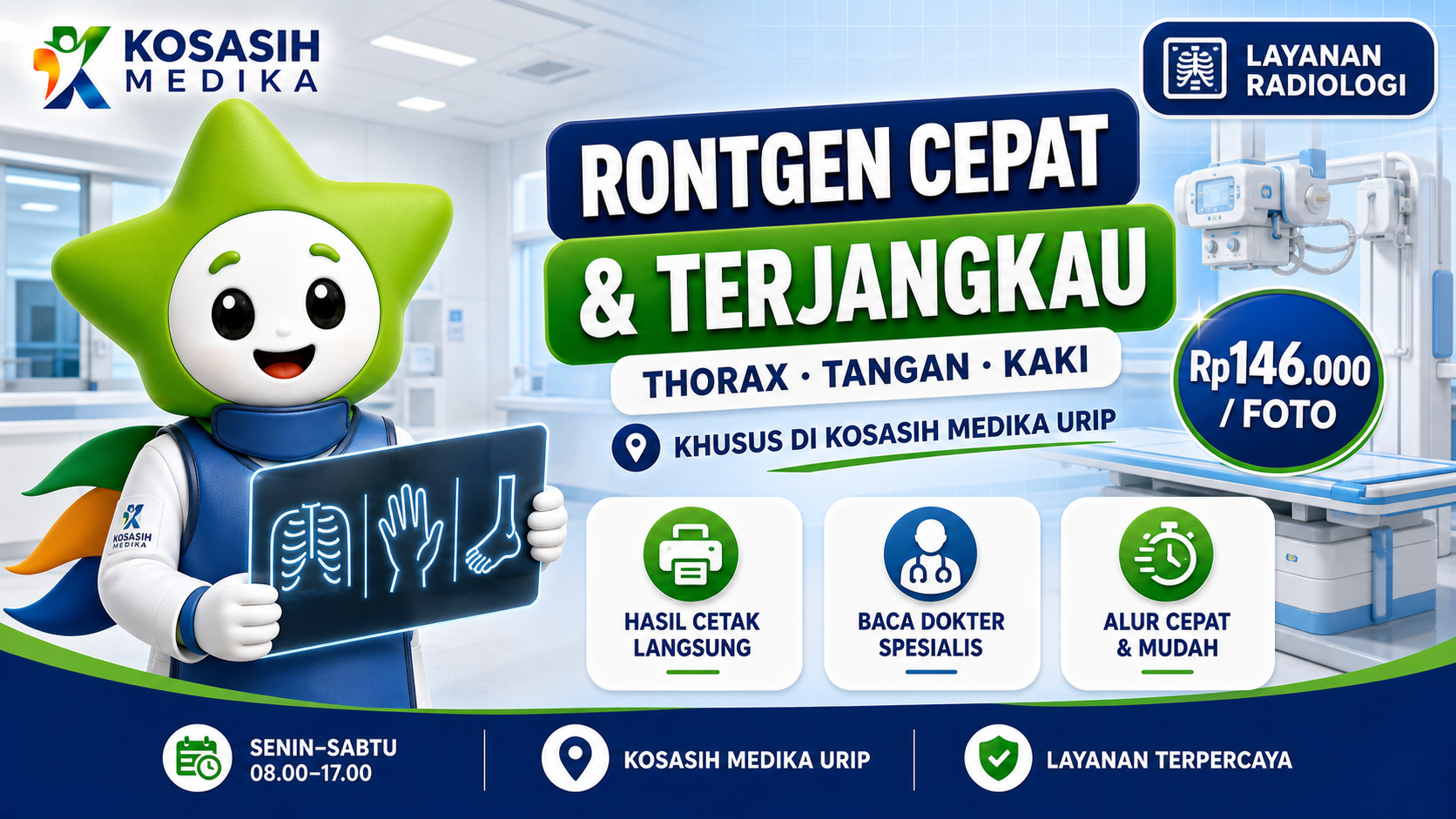 Rontgen Cepat & Terjangkau di Kosasih Medika