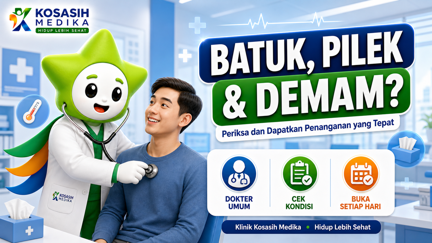 Pengobatan Batuk, Pilek & Demam di Kosasih Medika