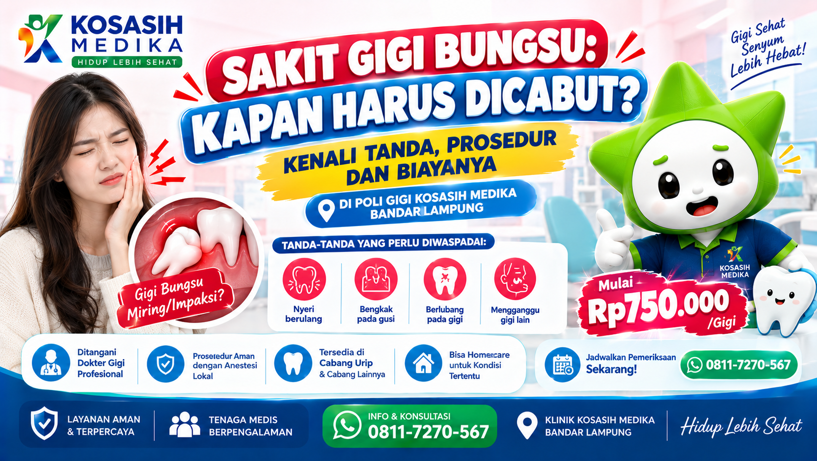 Sakit Gigi Bungsu: Tumbuh Miring & Nyeri — Kapan Harus Dicabut?